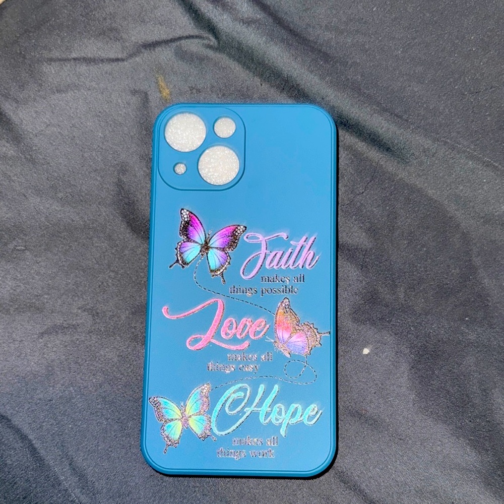 Blue Butterfly Phone Case I phone 13 mini